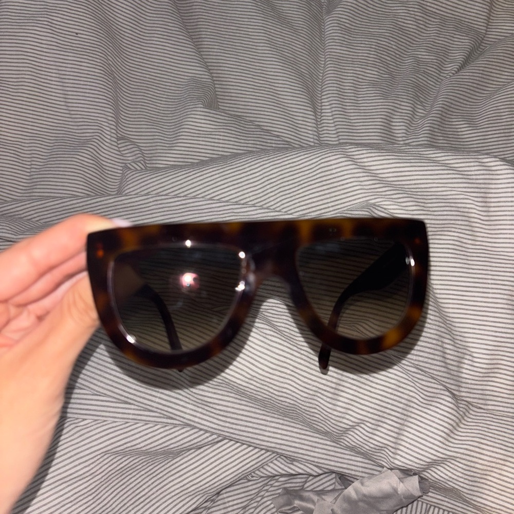 Celine Brown Oversized Sunglasses